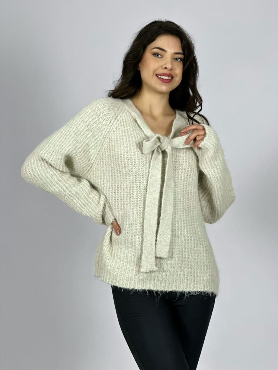 Sweater Lana Relieves Rombos y Perlas A3-75/7813