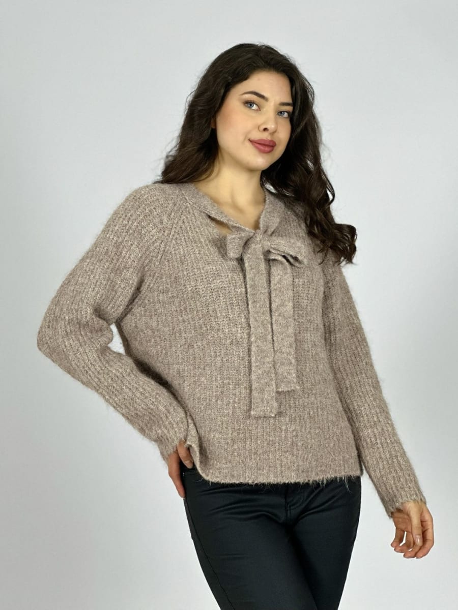 Sweater Lana Relieves Rombos y Perlas A3-75/7817