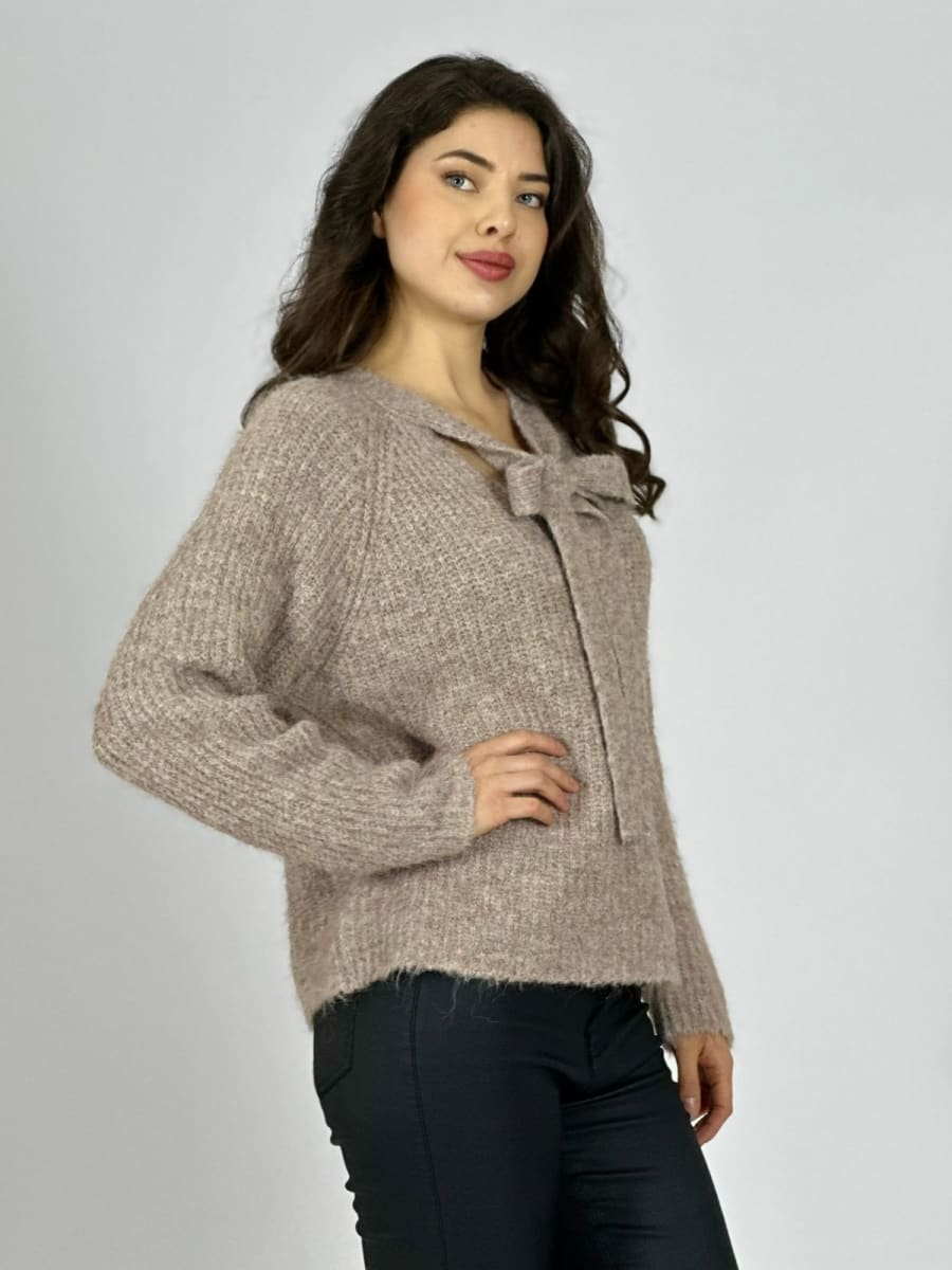 Sweater Lana Relieves Rombos y Perlas A3-75/7818