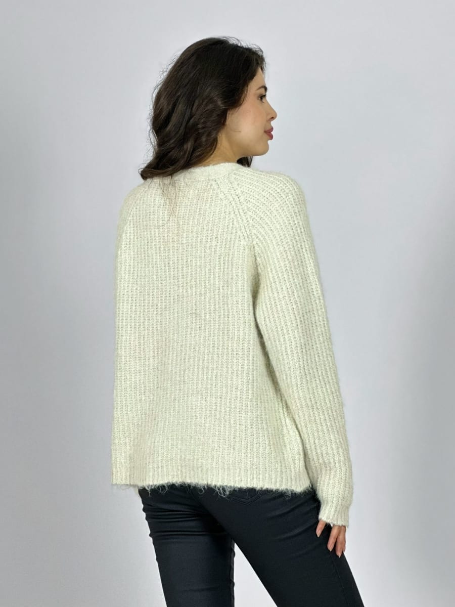 Sweater Lana Relieves Rombos y Perlas A3-75/7814