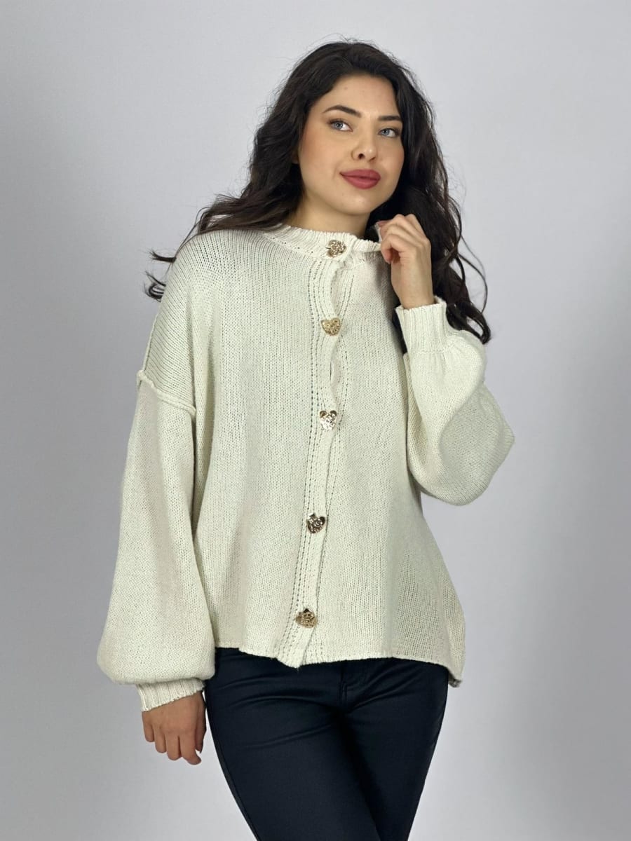 Sweater Lana Botones Corazon A3-78/8112