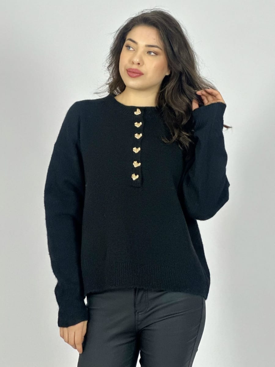 Sweater Lana Botones Dorados A3-77/8011