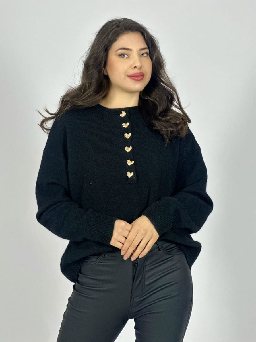 Sweater Lana Botones Dorados A3-77/8013