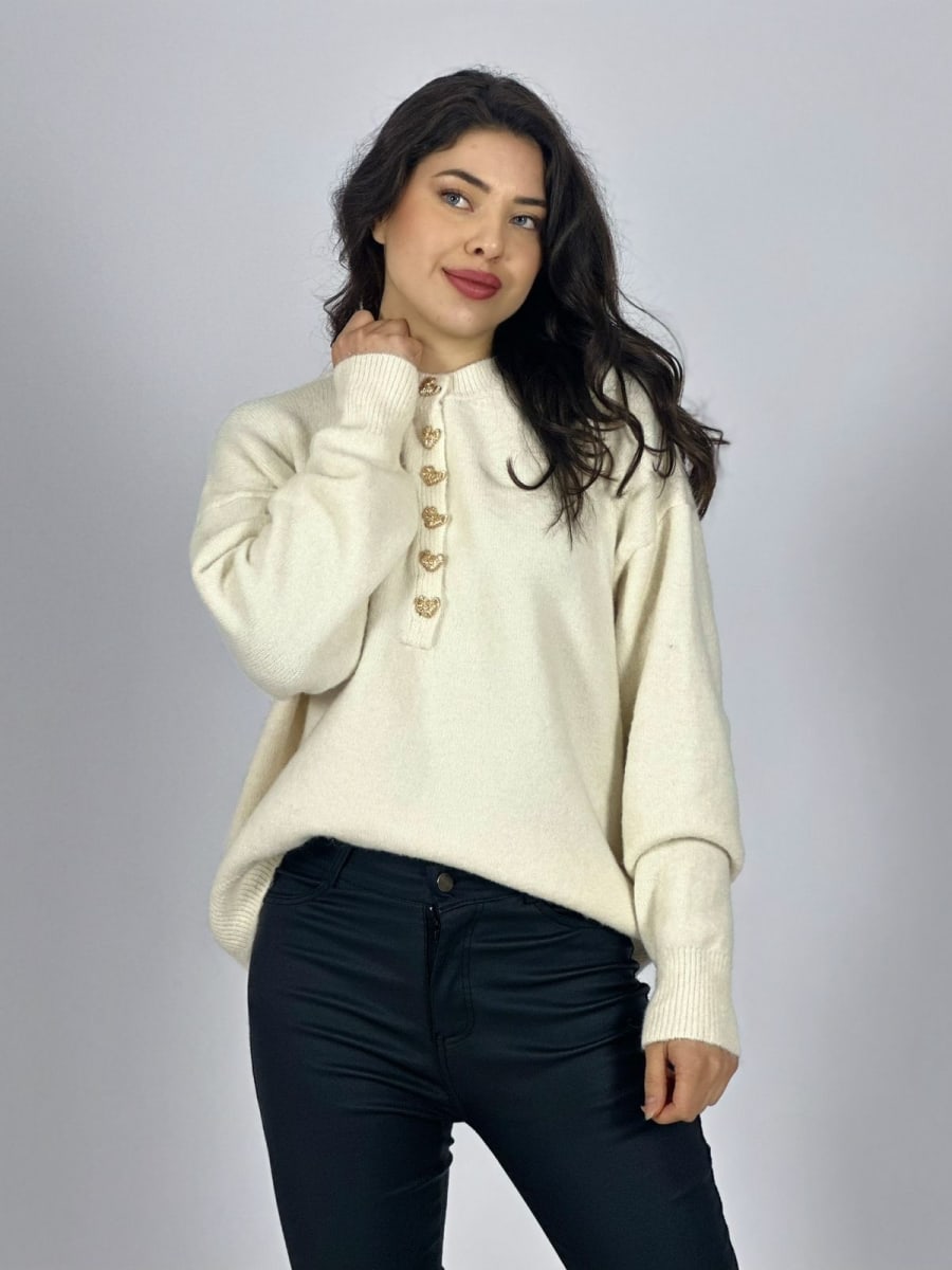 Sweater Lana Botones Dorados A3-77/8016