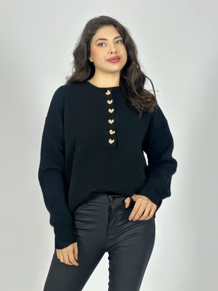 Sweater Lana Botones Dorados A3-77/8012