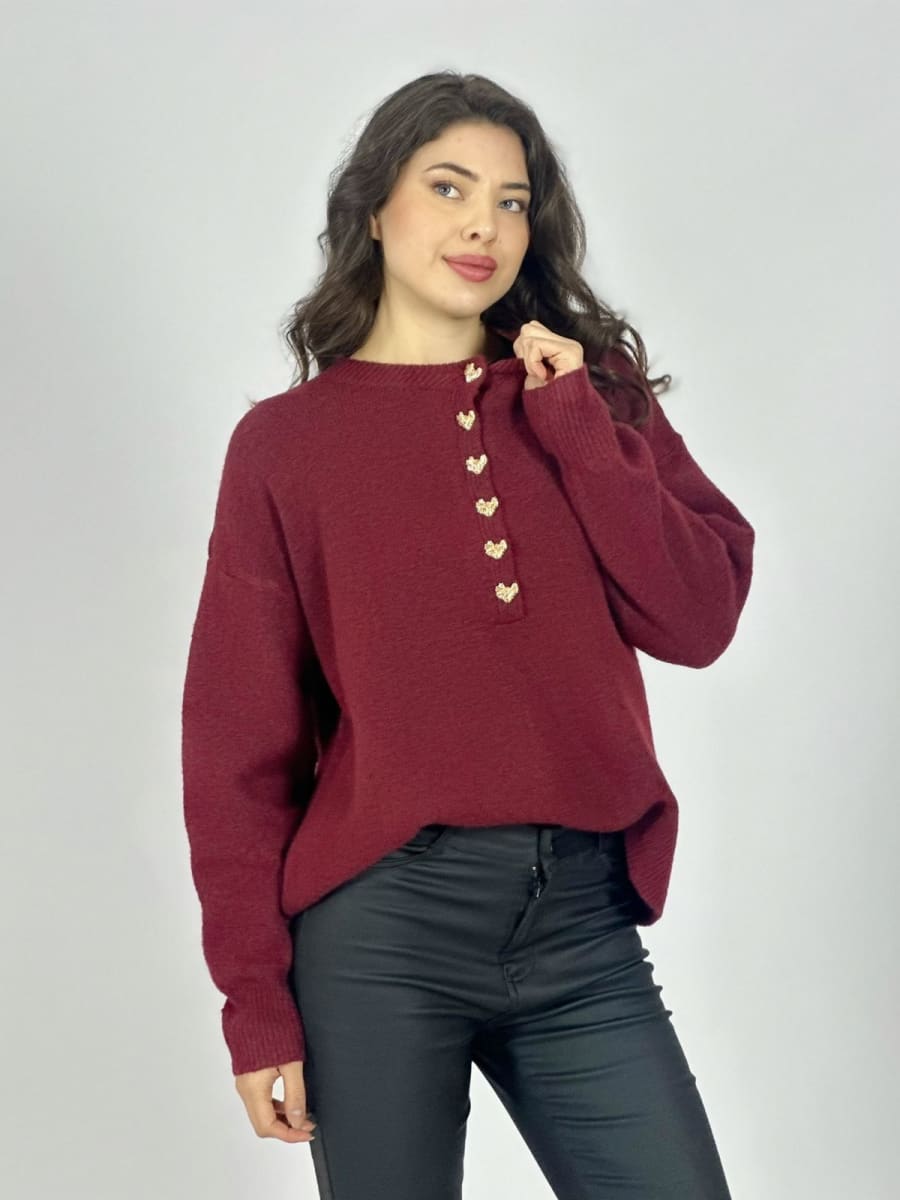 Sweater Lana Botones Dorados A3-77/801