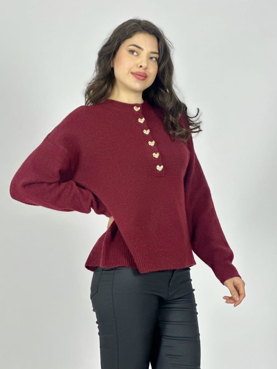 Sweater Lana Botones Dorados A3-77/803