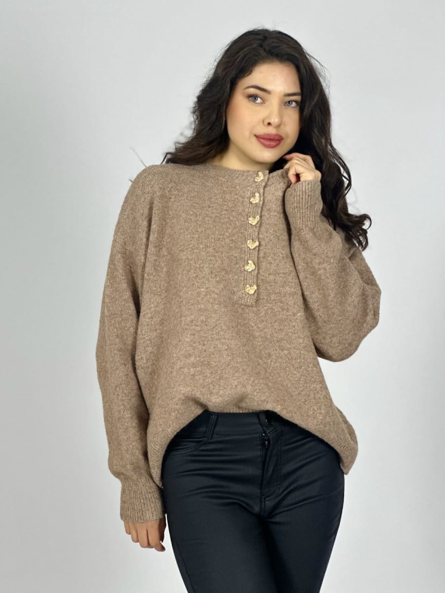 Sweater Lana Botones Dorados A3-77/806