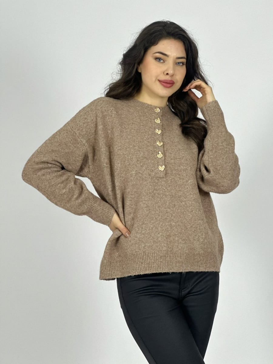 Sweater Lana Botones Dorados A3-77/805