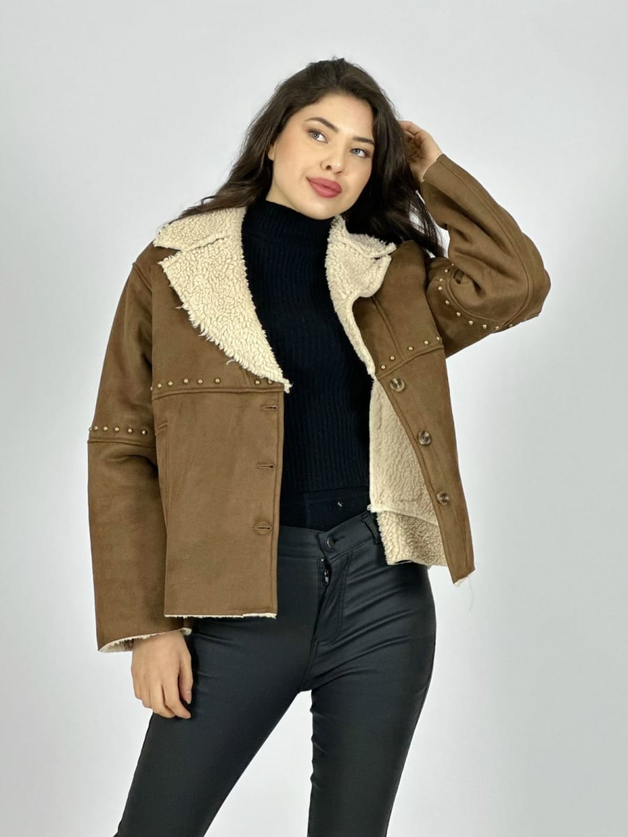 Chaqueta Achiporrada Tachas Cruzadas B3-151/1542