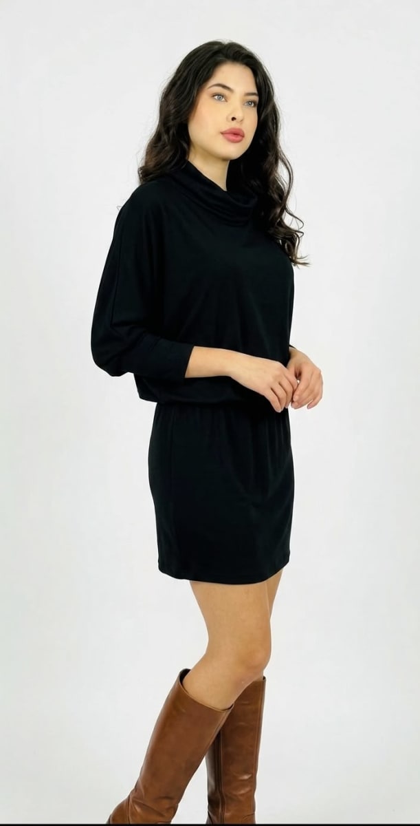 Mini Vestido Holgado Empuñado A3-805