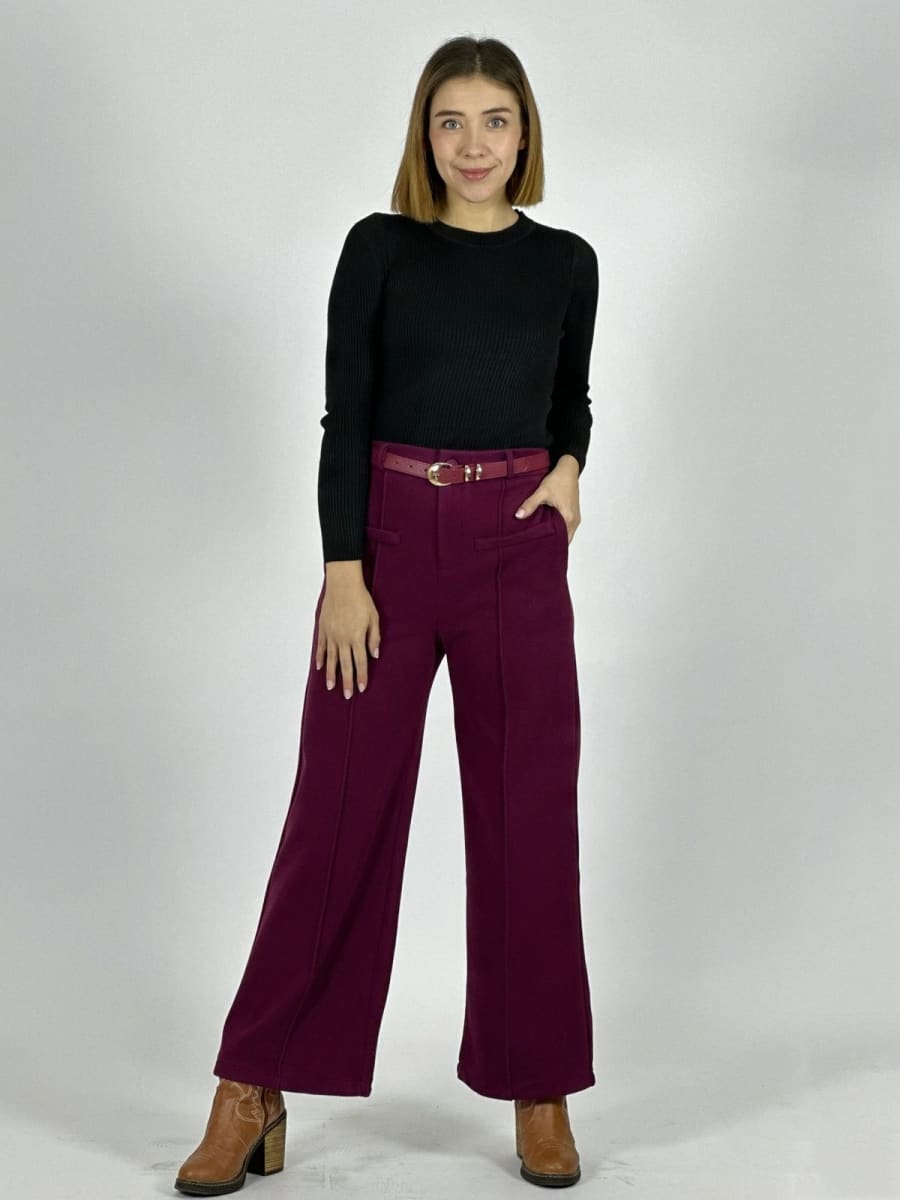 Pantalon de Paño Con Cinturon Incluido A4-928