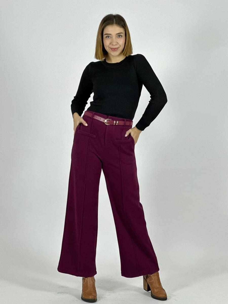 Pantalon de Paño Con Cinturon Incluido A4-929
