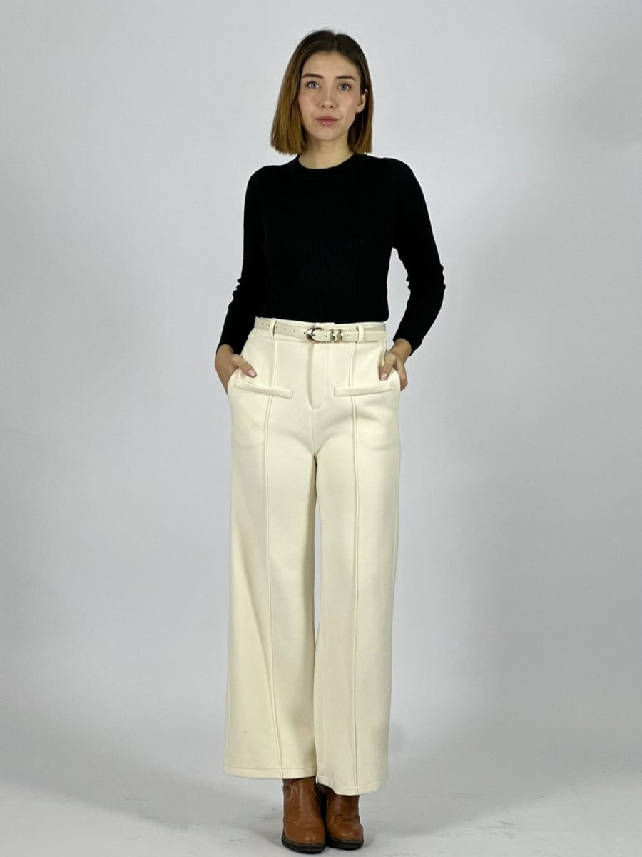Pantalon de Paño Con Cinturon Incluido A4-926