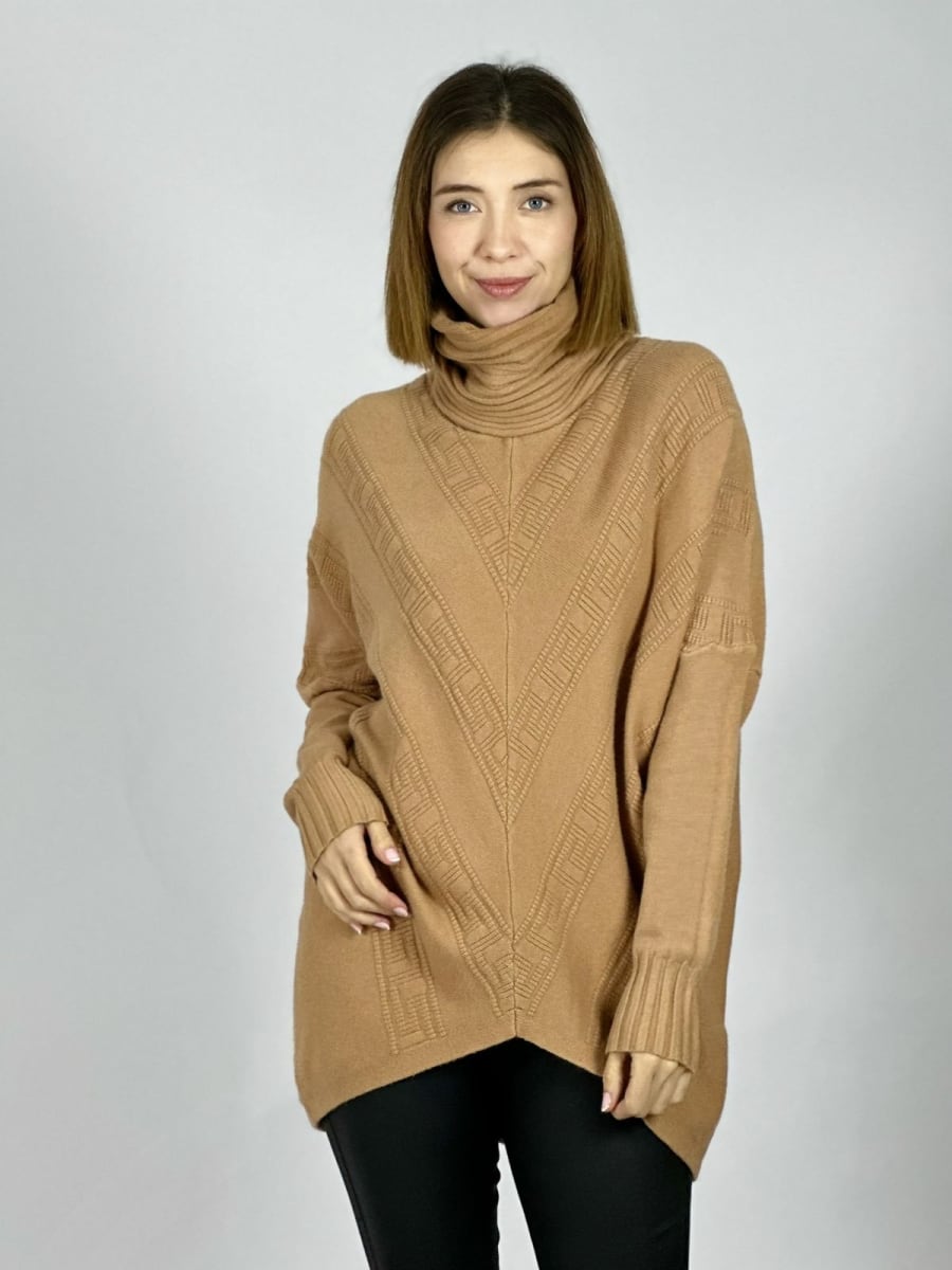Sweater Costura Diseño en V A4-914