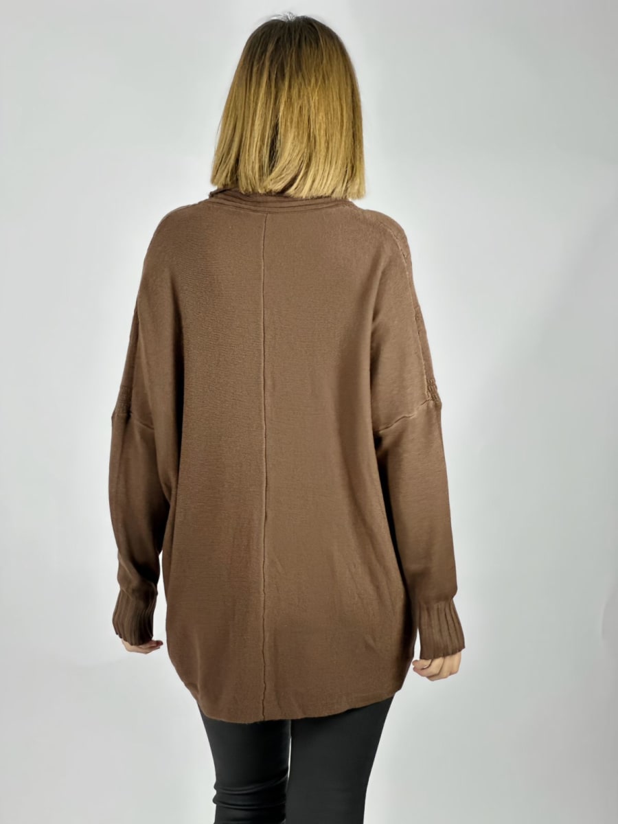 Sweater Costura Diseño en V A4-9112