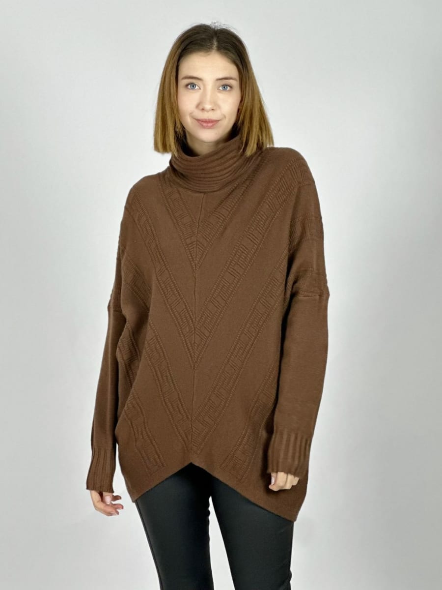Sweater Costura Diseño en V A4-9110