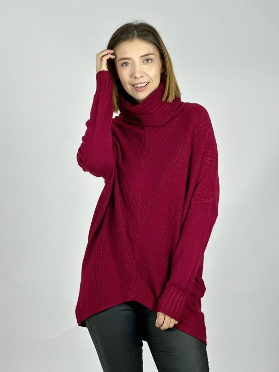 Sweater Costura Diseño en V A4-9113