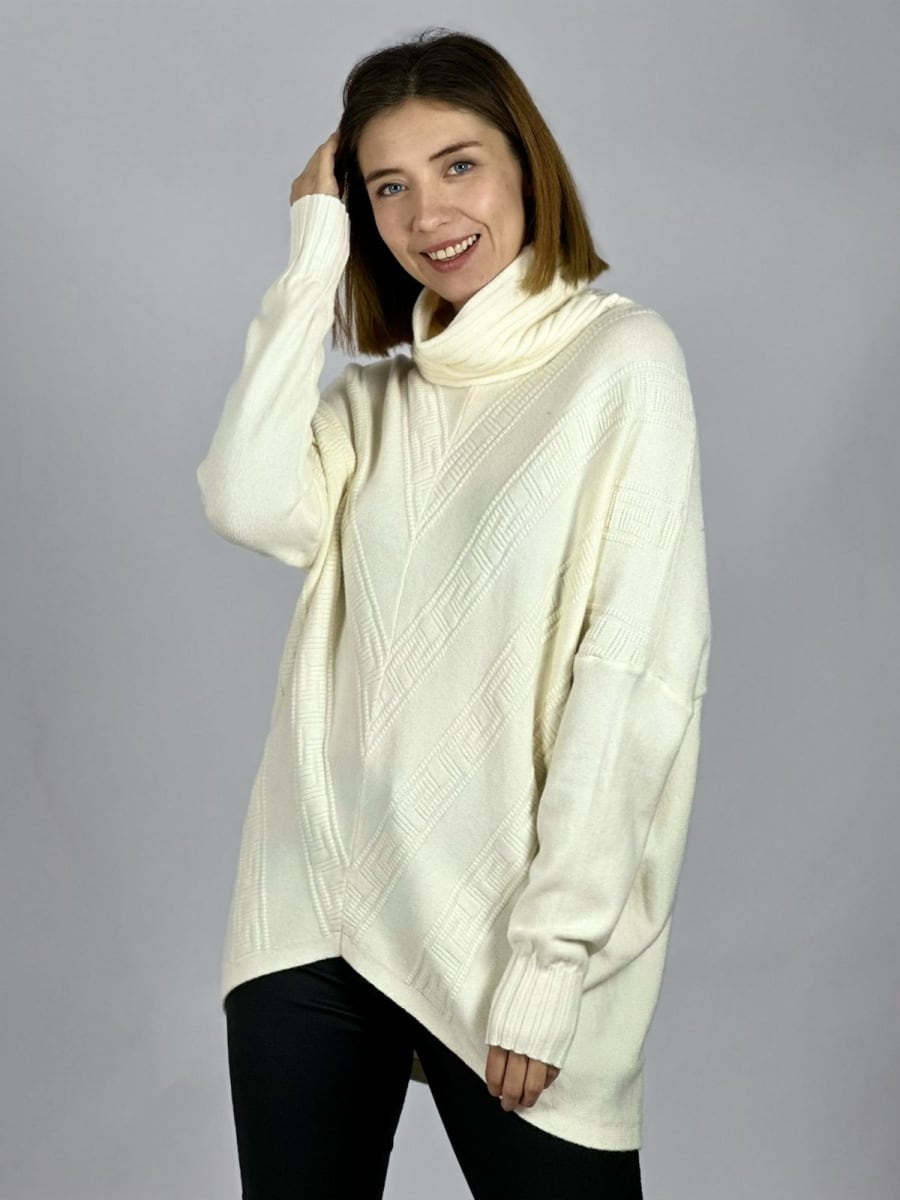 Sweater Costura Diseño en V A4-917