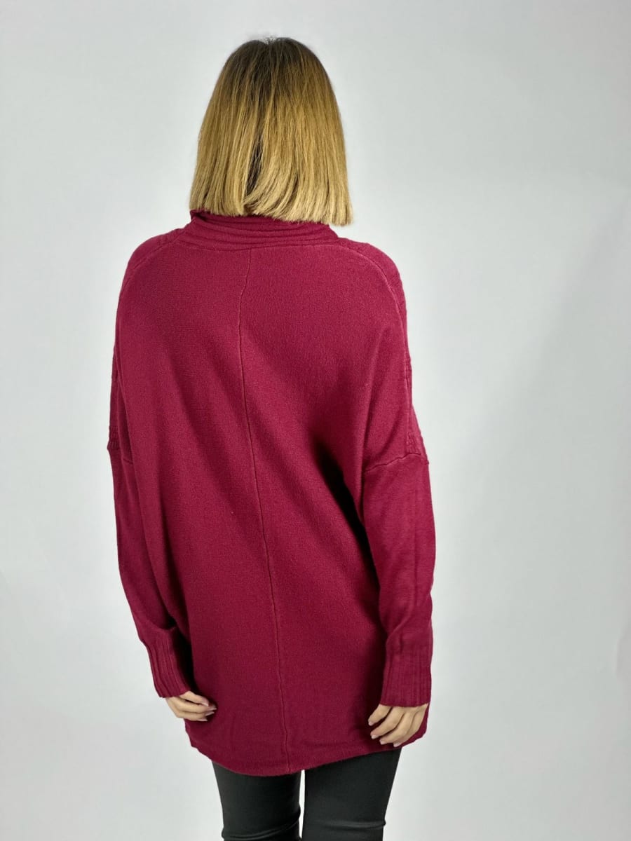 Sweater Costura Diseño en V A4-9115