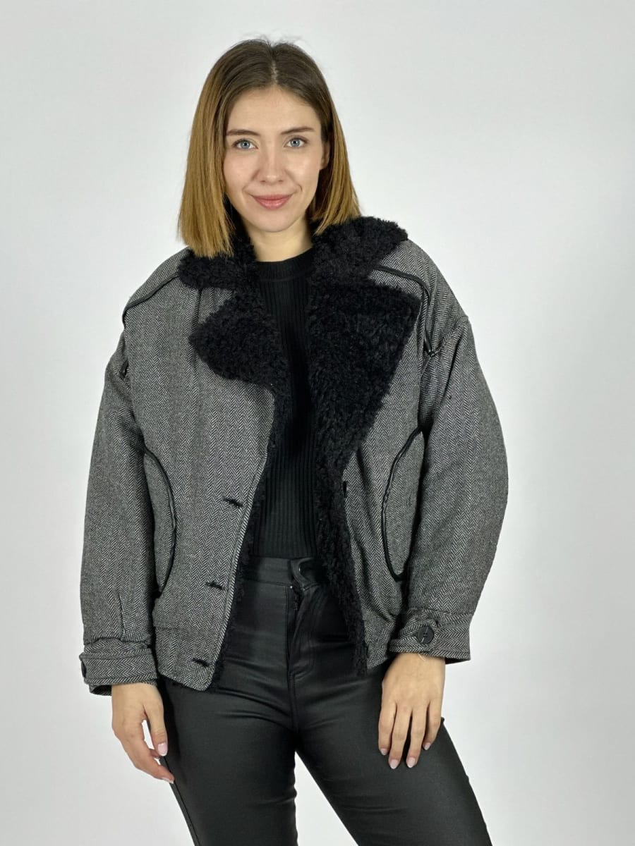 Chaqueta Con Chiporro en Cuello B3-145/1548