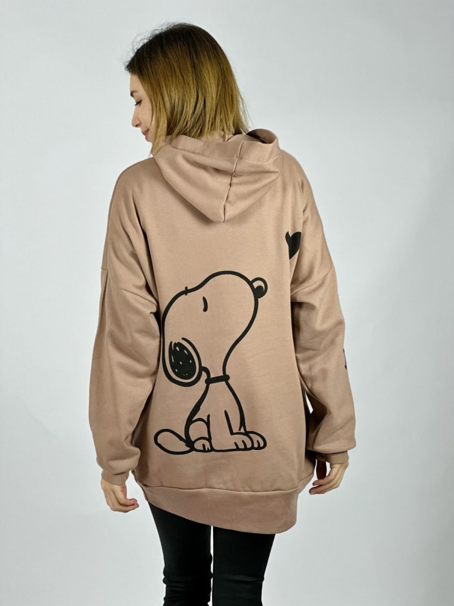 Poleron Algodon Largo Snoopy A3-81-b3