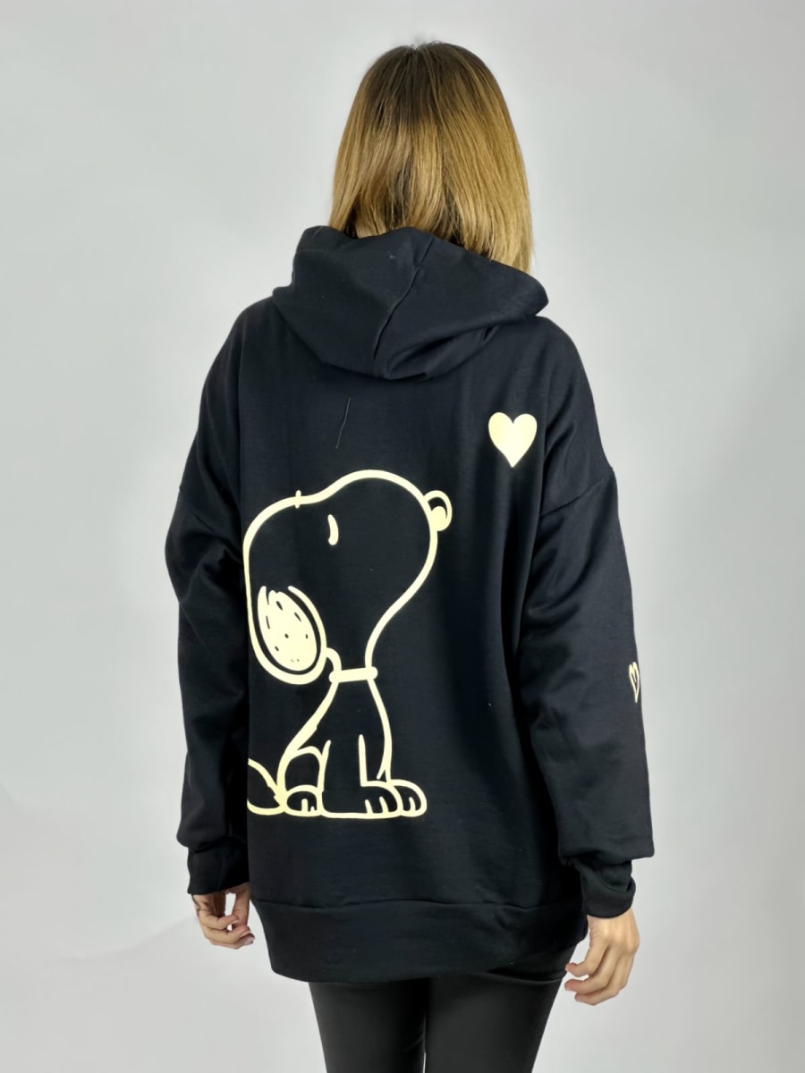 Poleron Algodon Largo Snoopy A3-81-b9