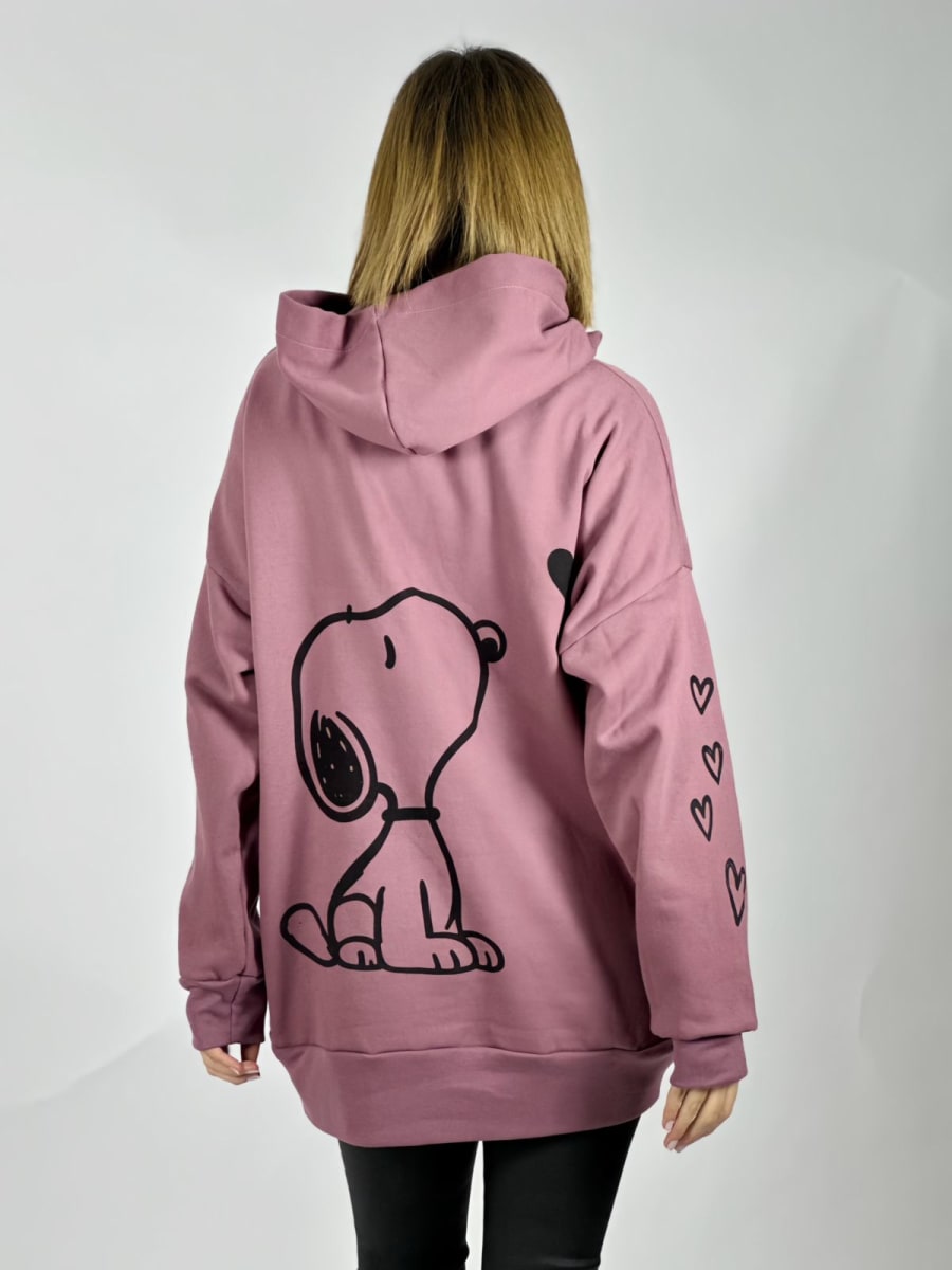 Poleron Algodon Largo Snoopy A3-81-b6