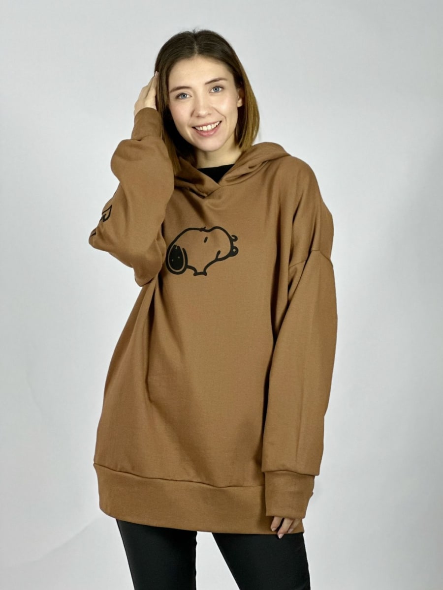 Poleron Algodon Largo Snoopy A3-81-b11