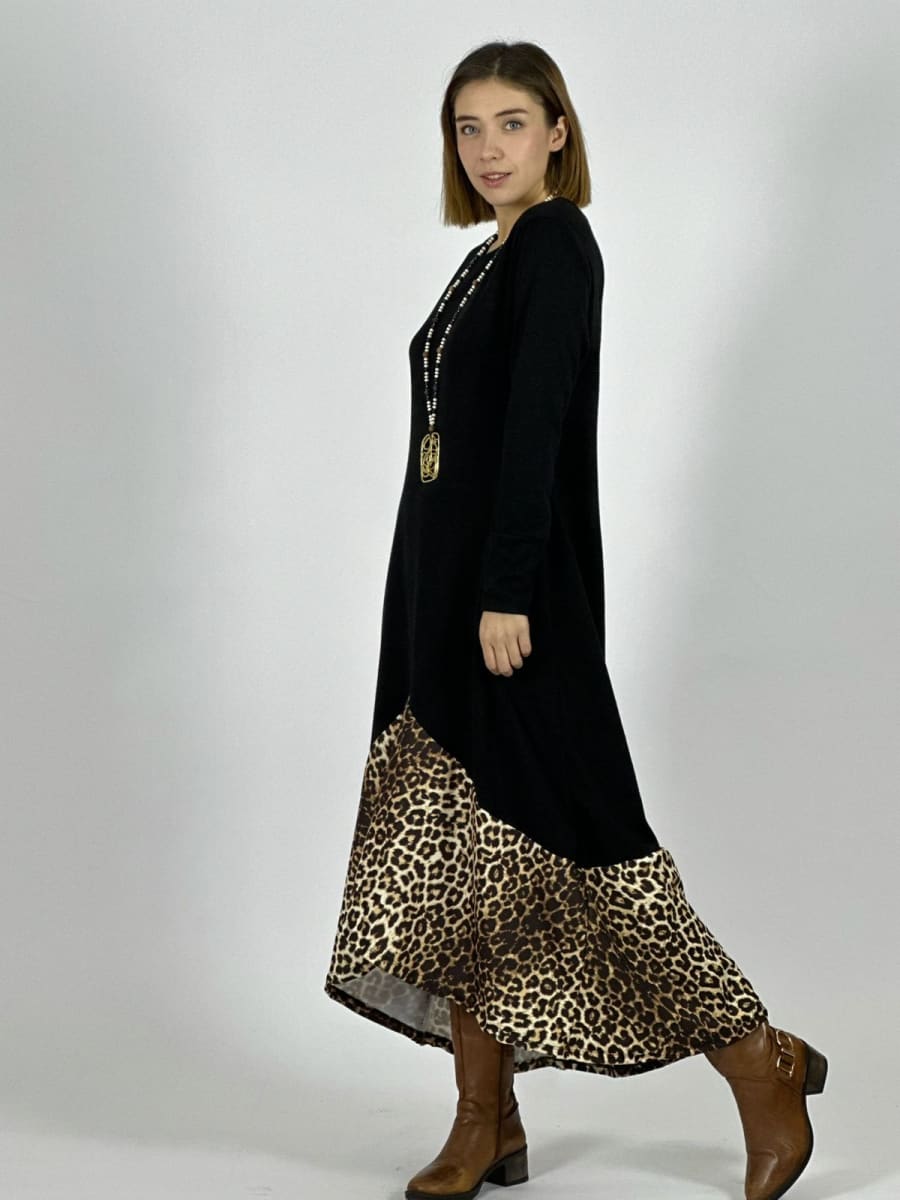 Vestido Lanilla Vuelo Print A3-792