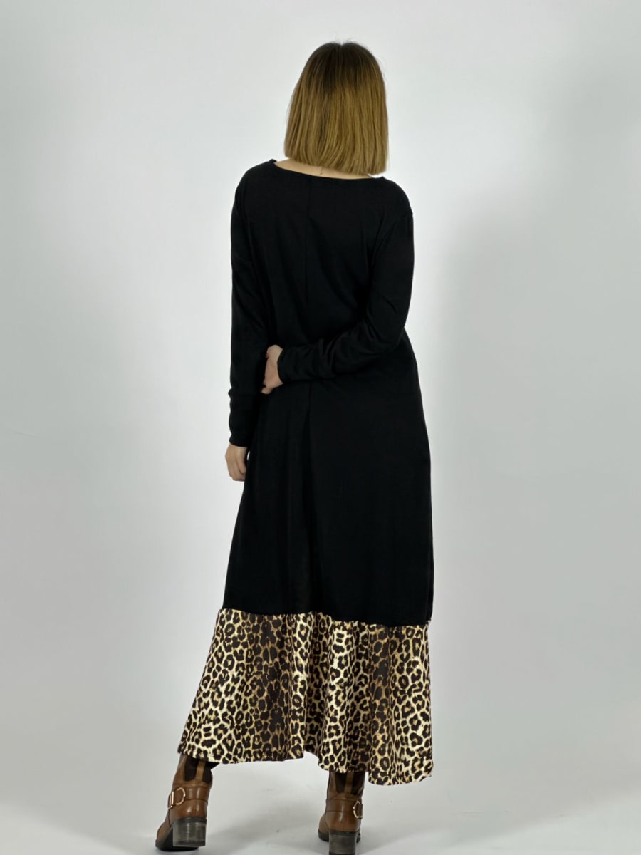 Vestido Lanilla Vuelo Print A3-793