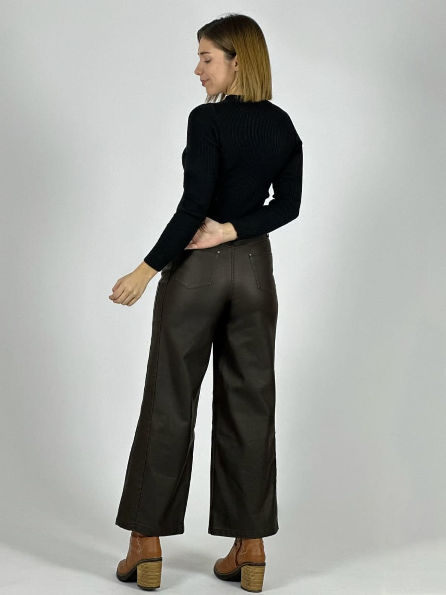 Pantalon Simple Eco Cuero A1-274