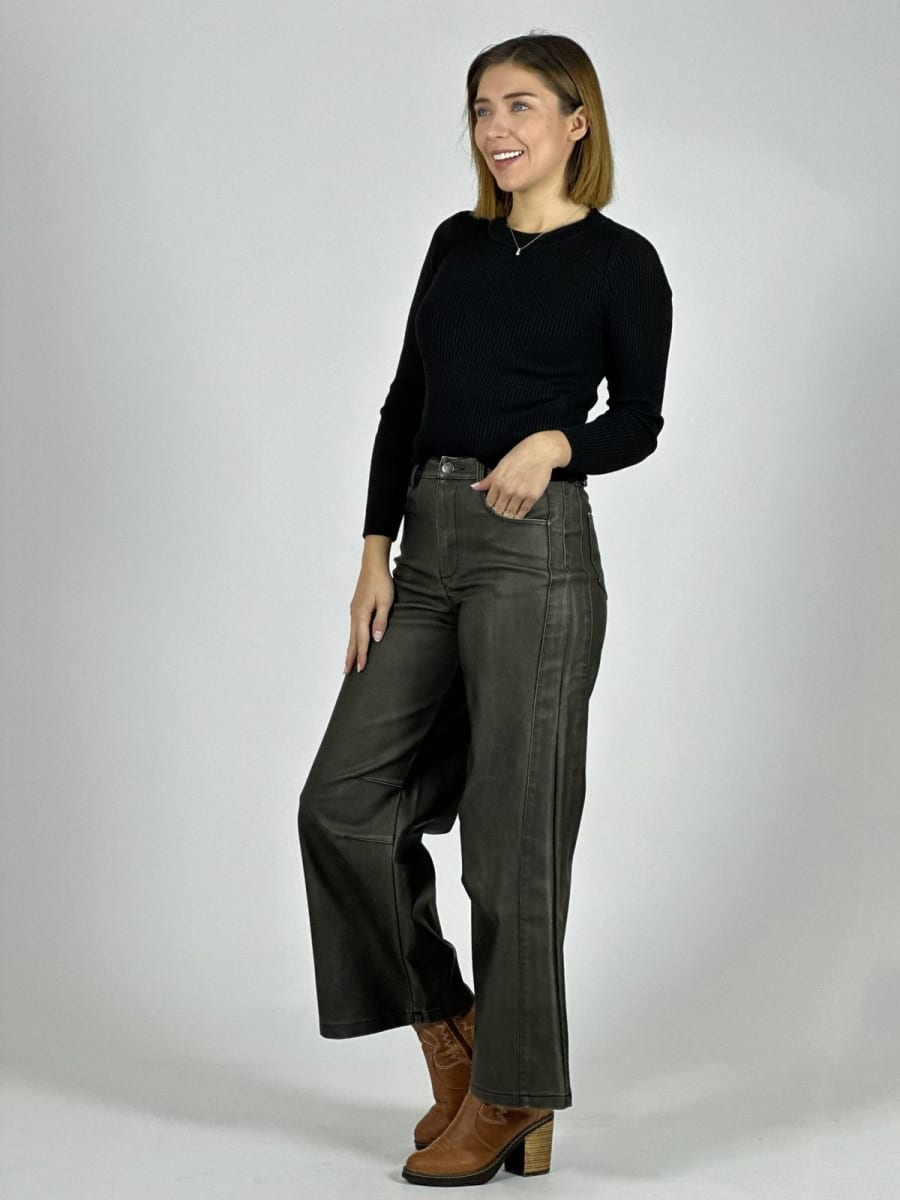 Pantalon Simple Eco Cuero A1-277