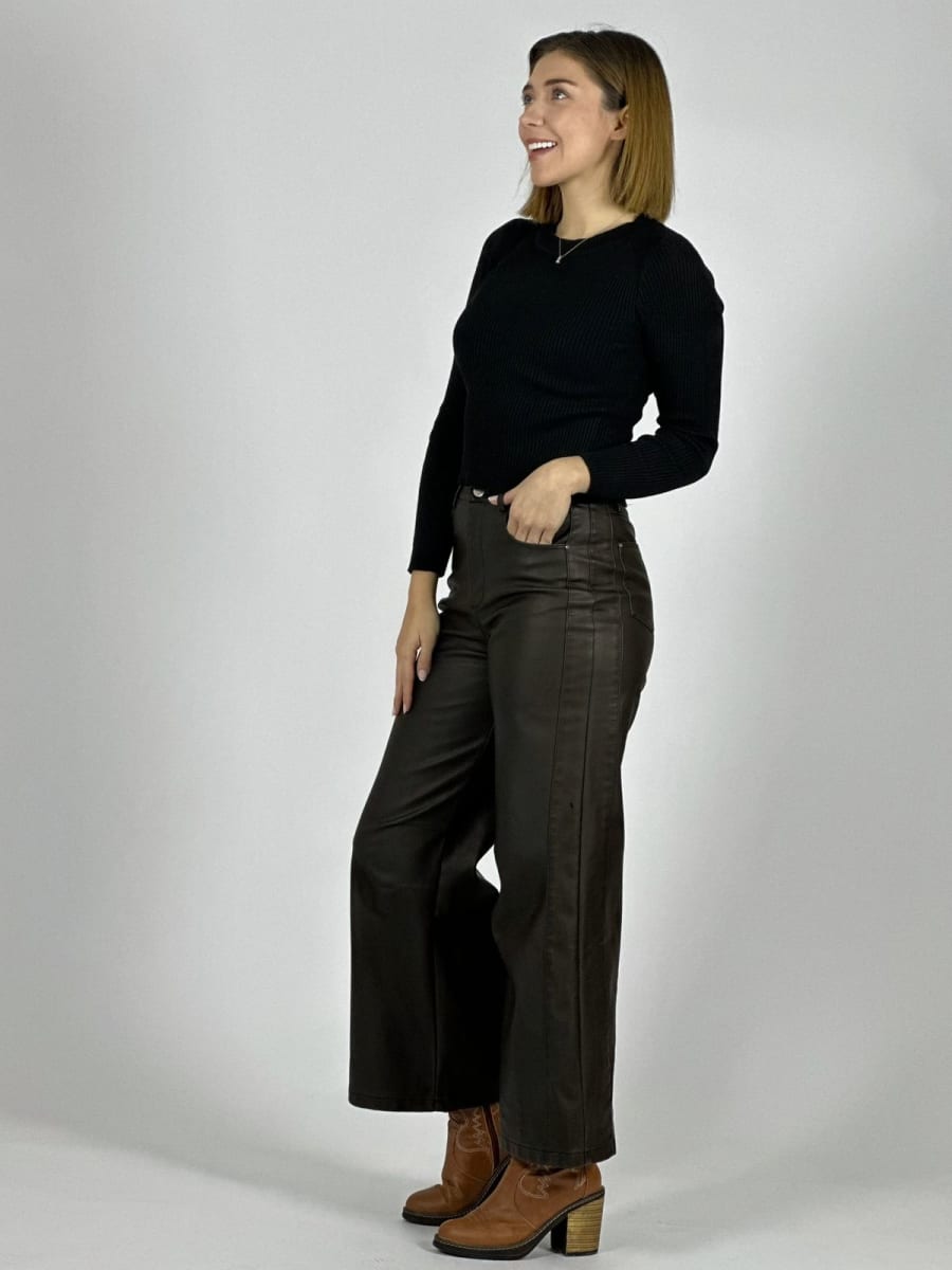 Pantalon Simple Eco Cuero A1-273