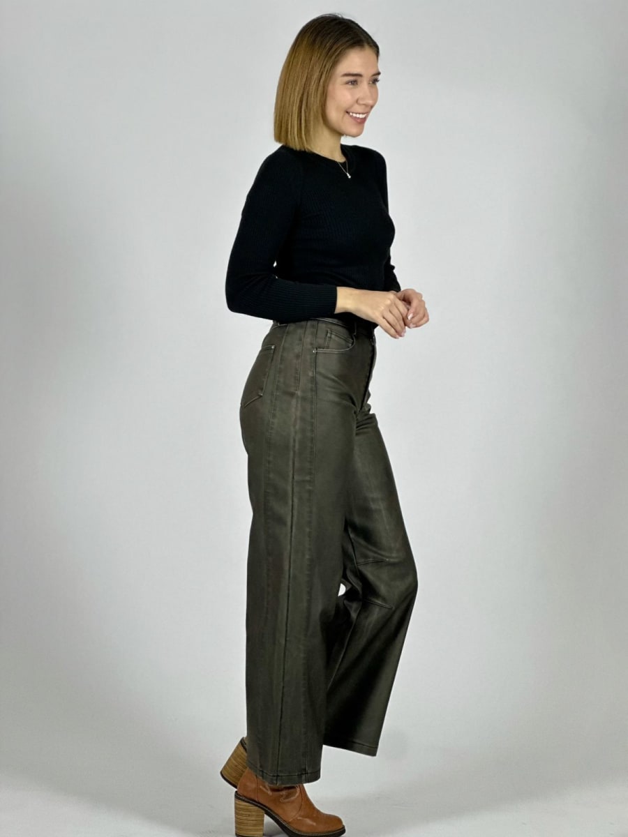 Pantalon Simple Eco Cuero A1-278