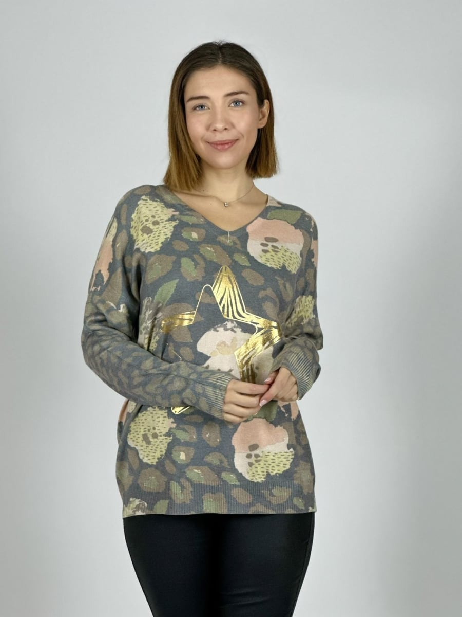 Sweater Manchas/Estrella Dorada B4-16312