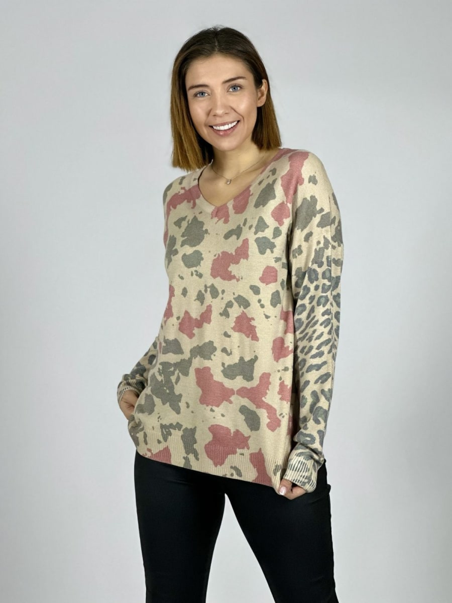 Spandex Manchas Print B1-1004