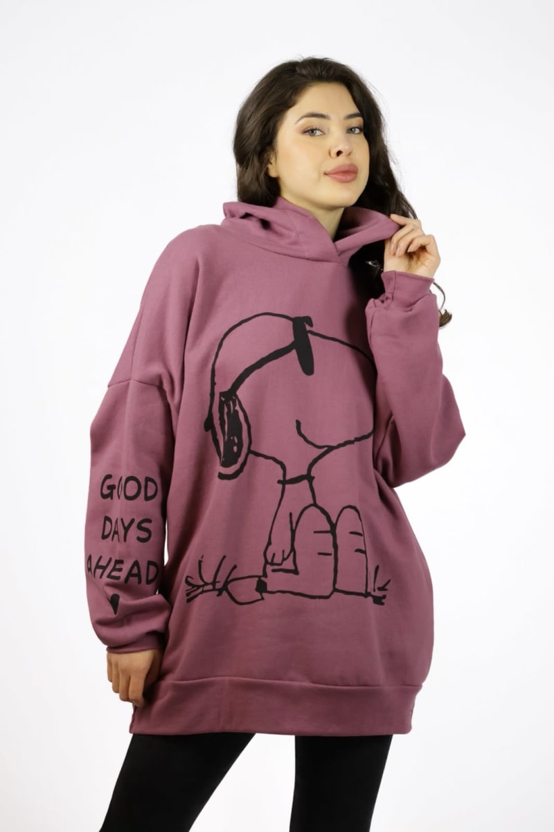Poleron Snoopy Con Letras Dorso A3-68/714