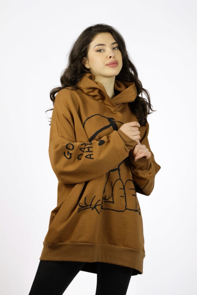 Poleron Snoopy Con Letras Dorso A3-68/718