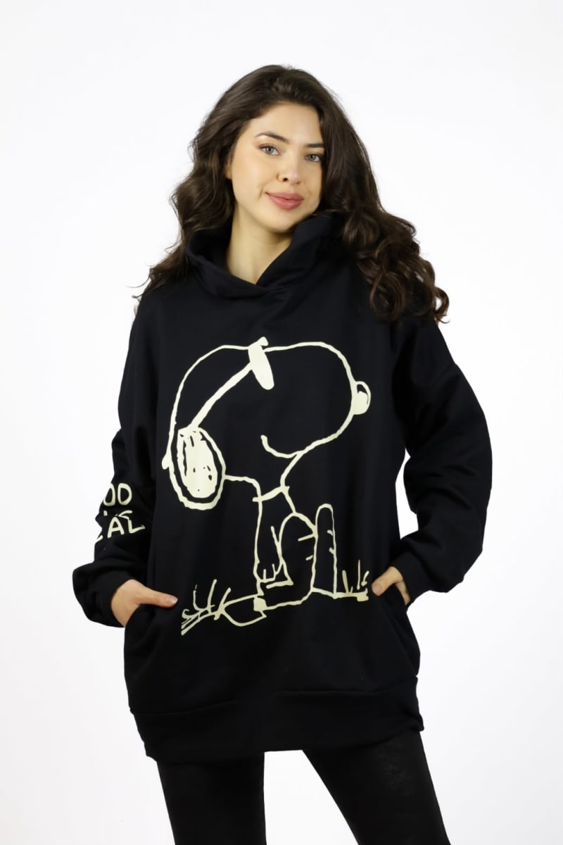 Poleron Snoopy Con Letras Dorso A3-68/7110