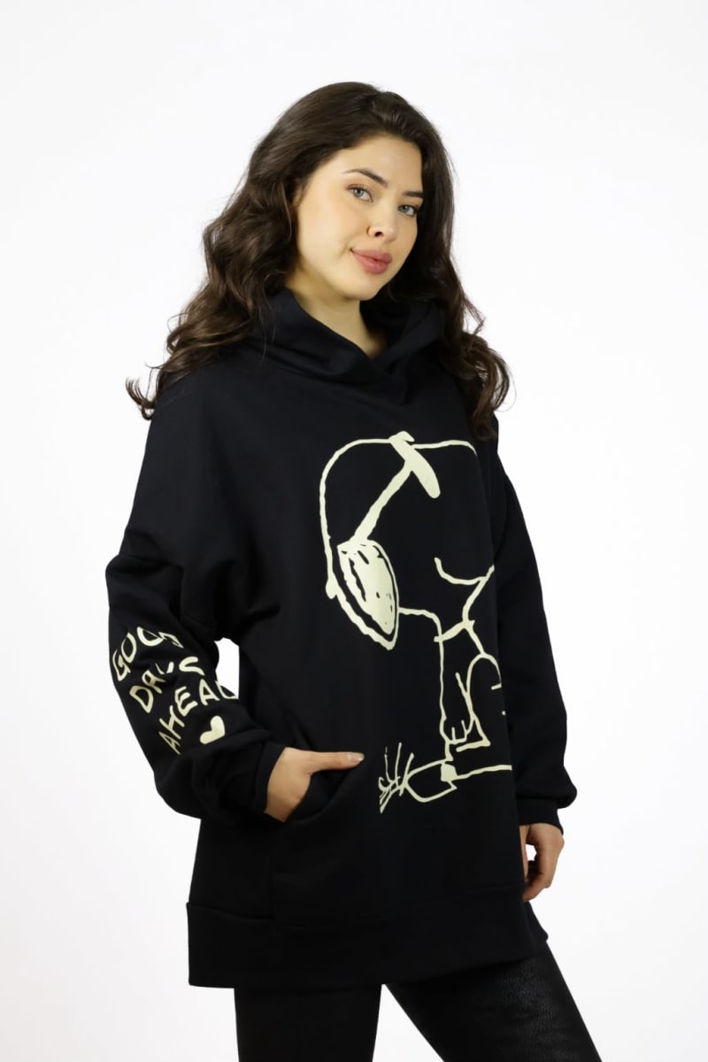 Poleron Snoopy Con Letras Dorso A3-68/7111