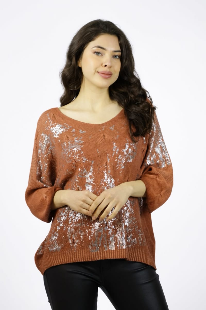 Sweater Hilo Brillos Plateados A1-98