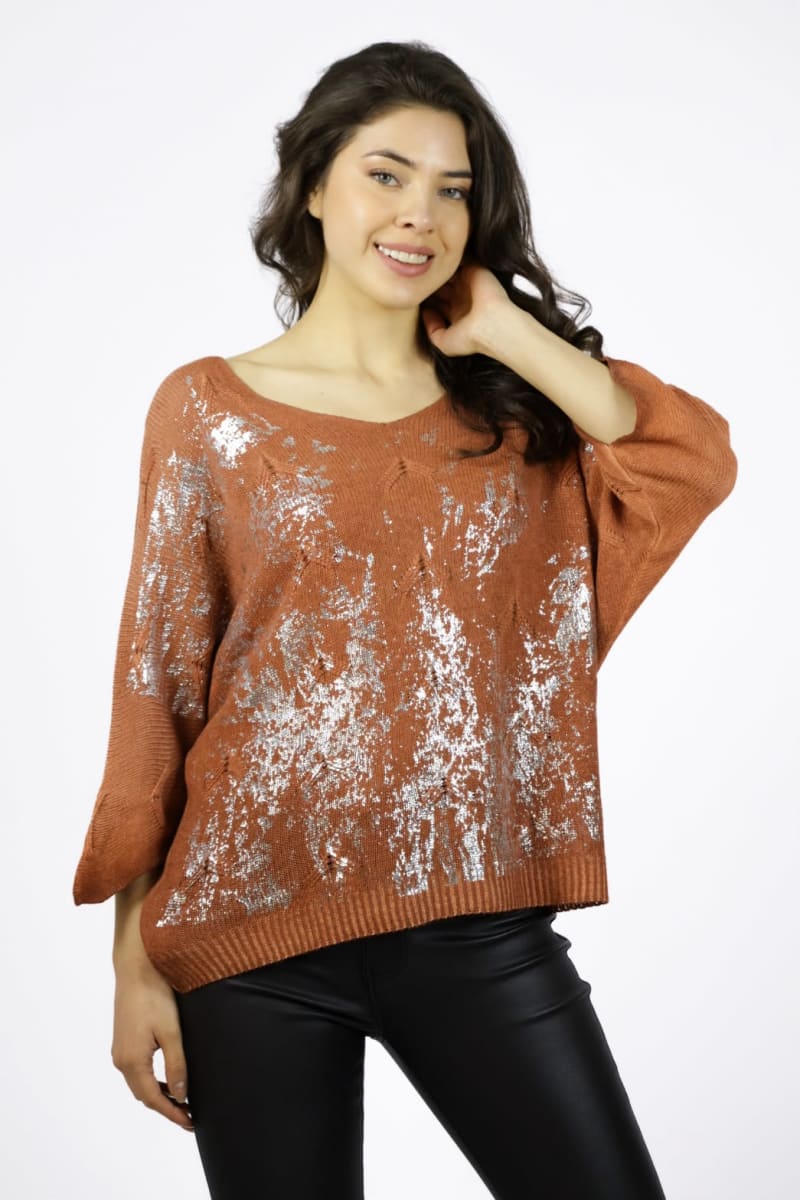 Sweater Hilo Brillos Plateados A1-97