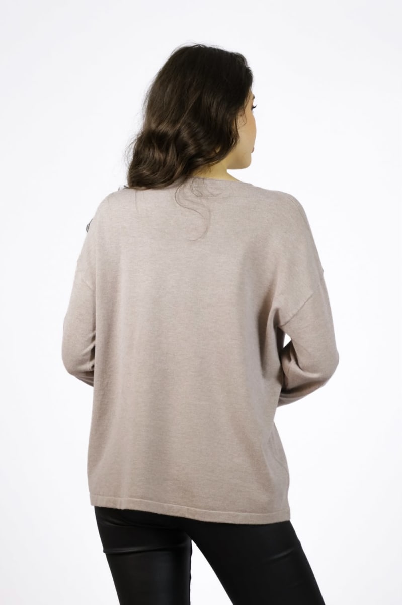 Sweater Spandex OILU Manchas Brillantes A4-908