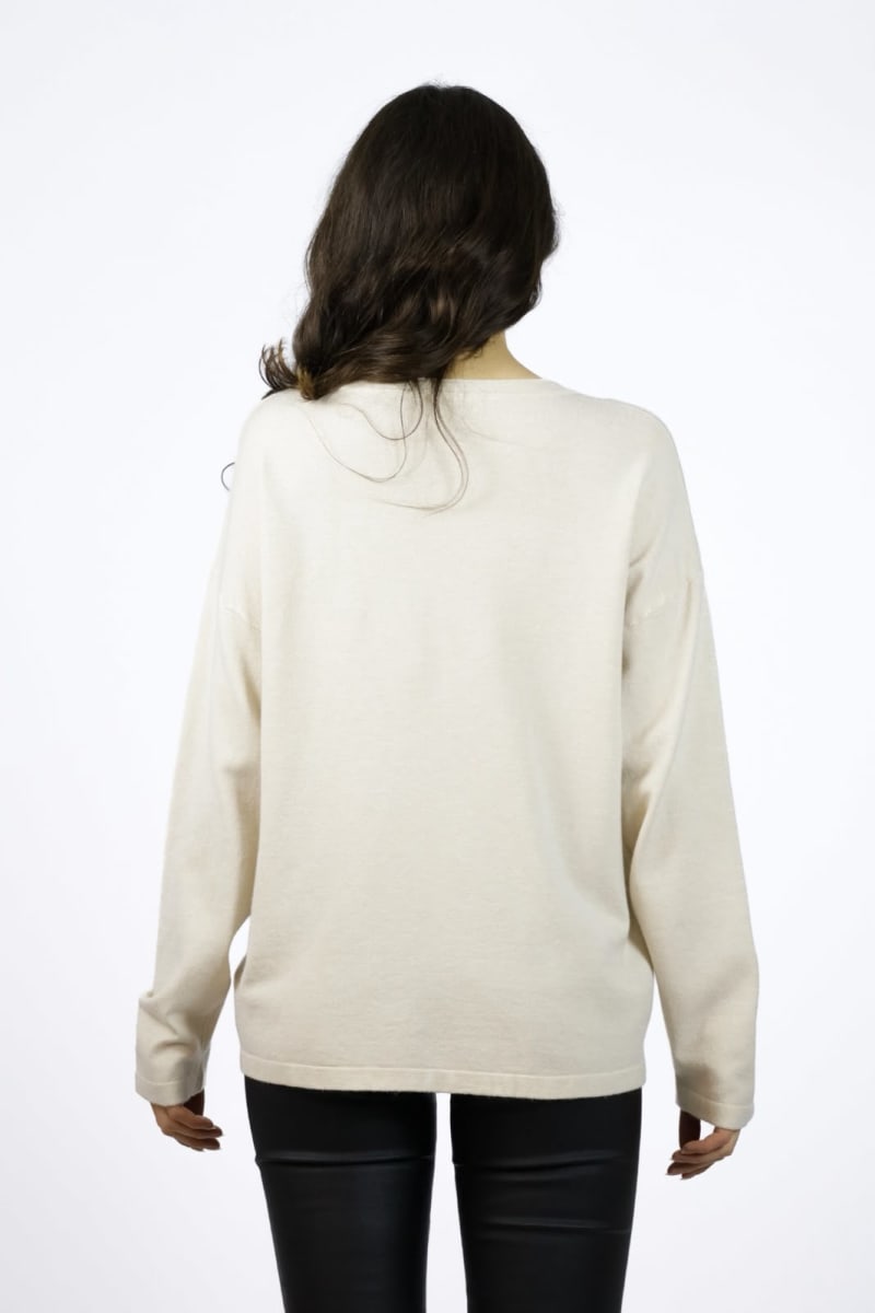 Sweater Spandex OILU Manchas Brillantes A4-906