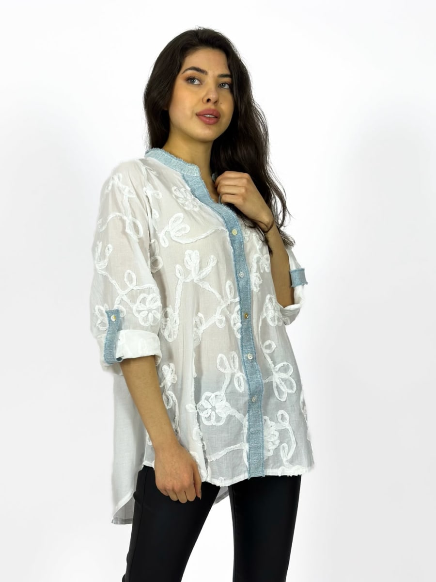 Blusa Viscosa Bordada A1-424