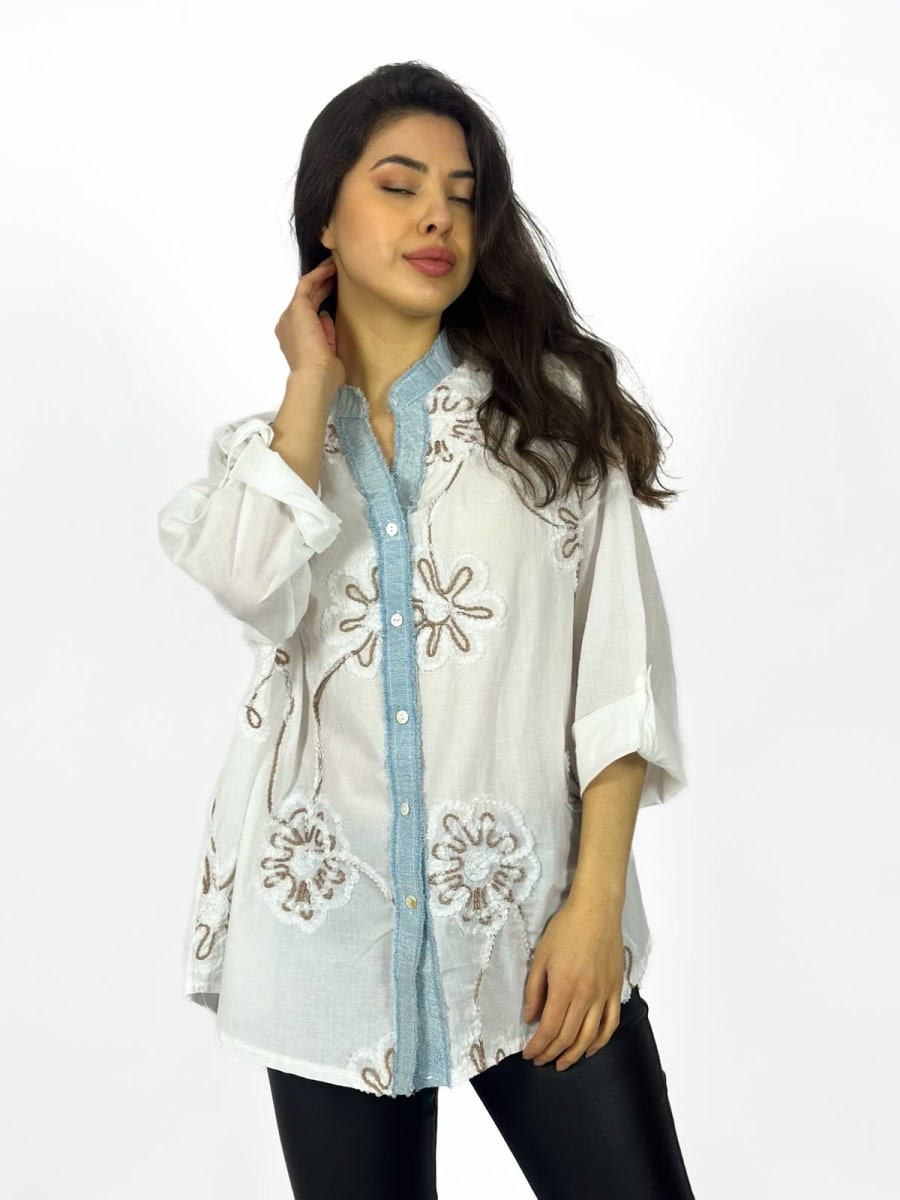 Blusa Viscosa Bordada A1-282