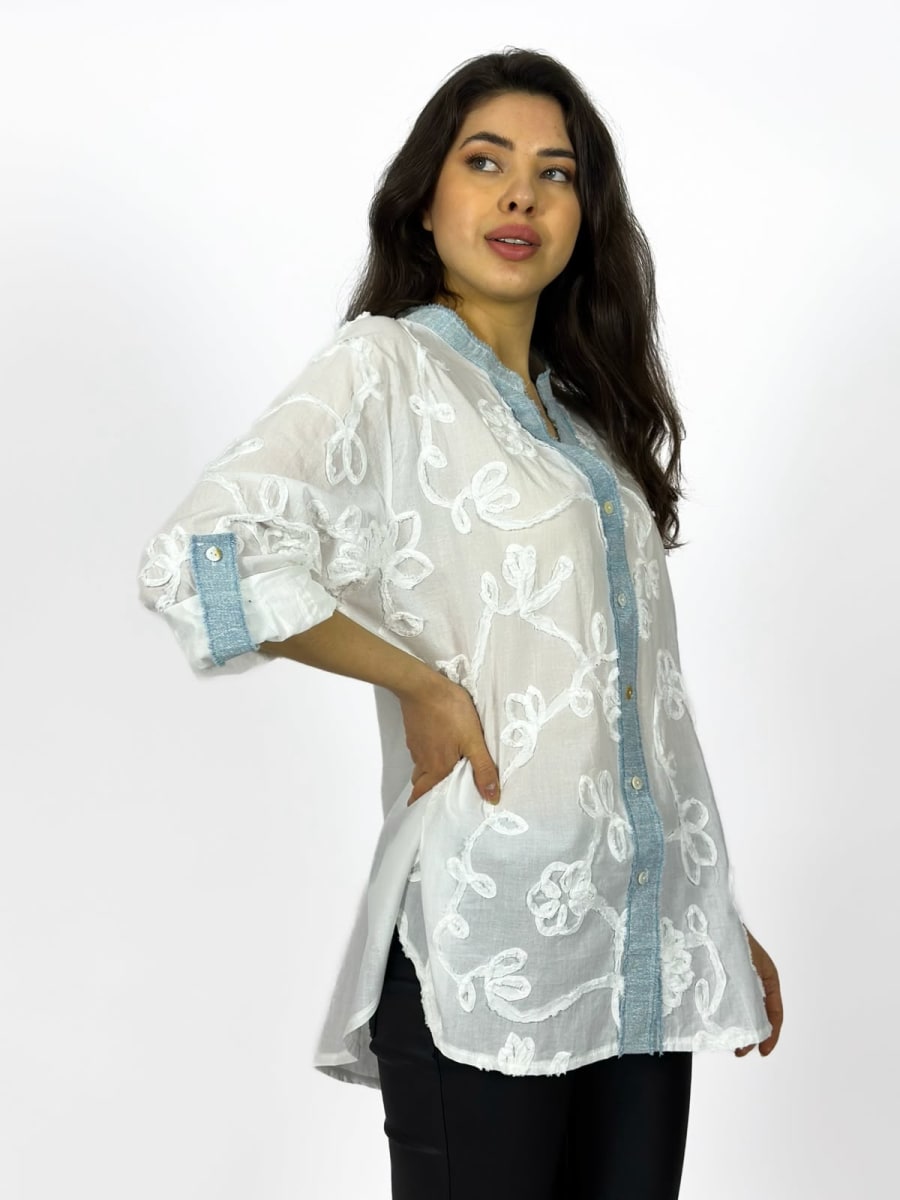 Blusa Viscosa Bordada A1-423