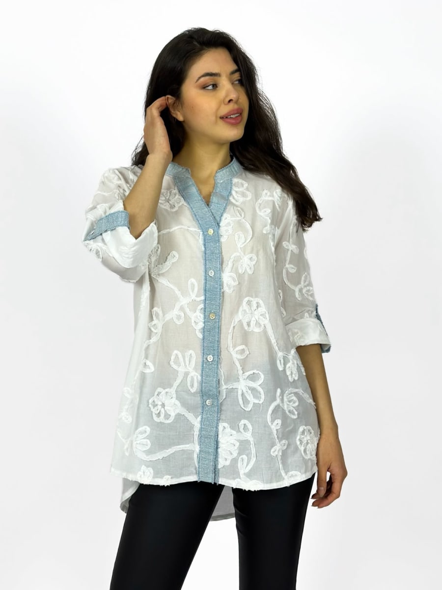 Blusa Viscosa Bordada A1-422