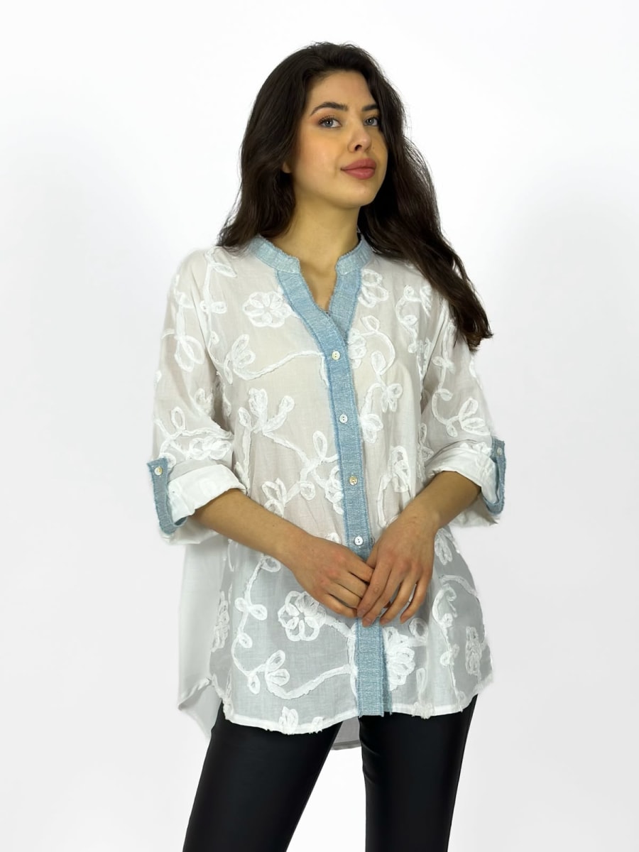 Blusa Viscosa Bordada A1-421